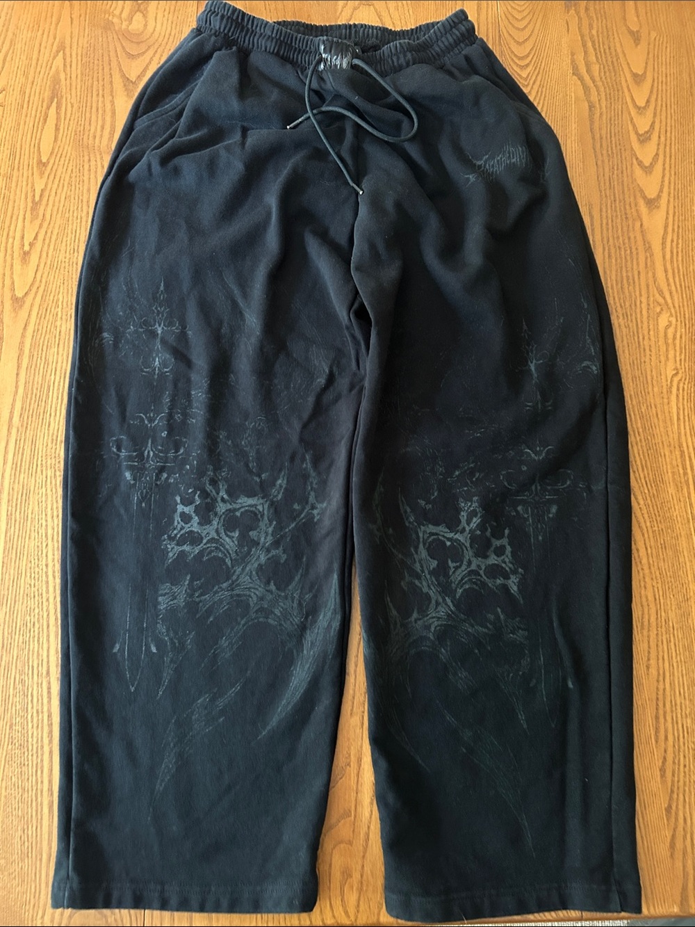 Breathe Divinity Men's Black Drawstring Sweat Pants